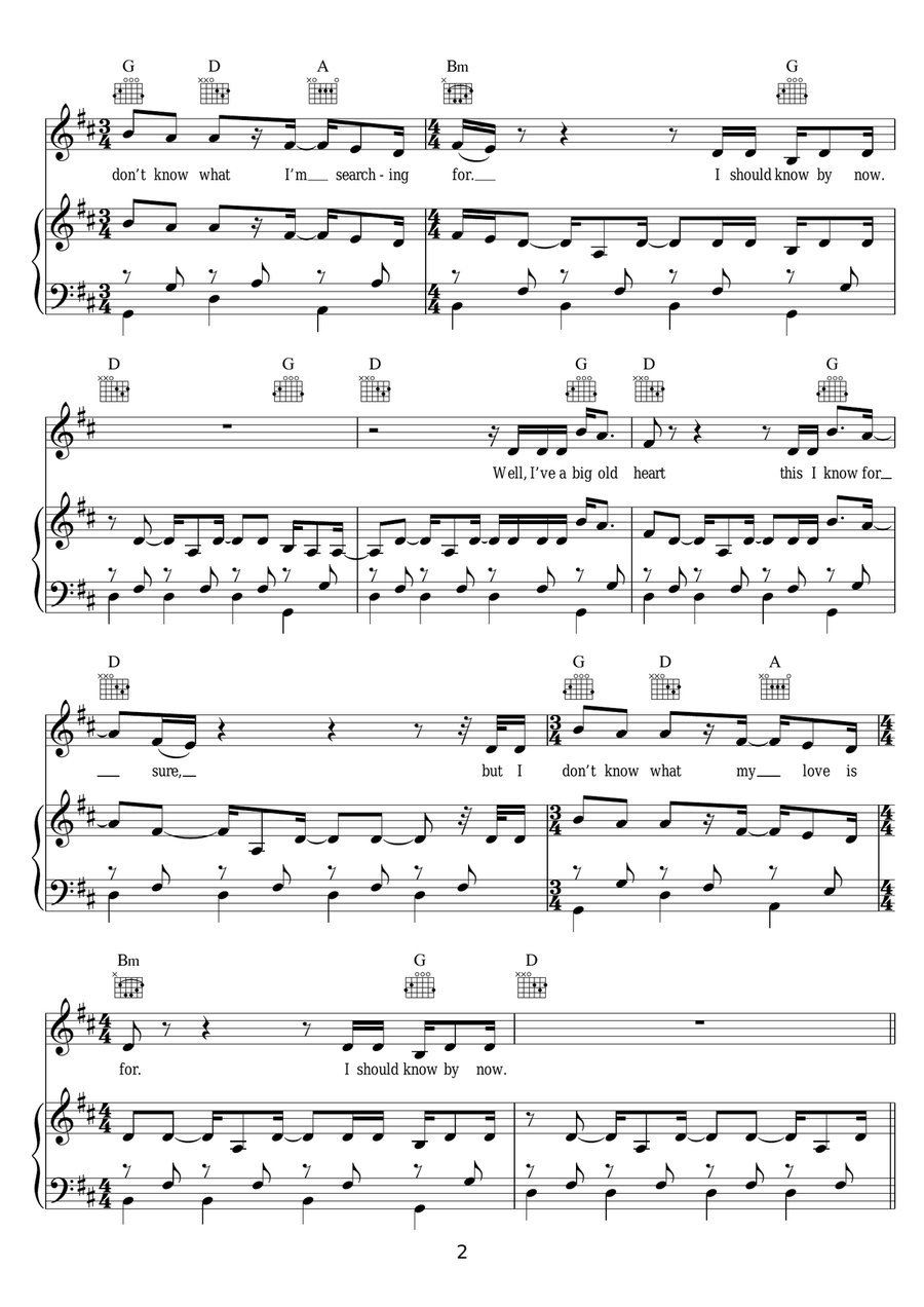 Whispers Whispers Piano, Vocal scores gallery preview page 2