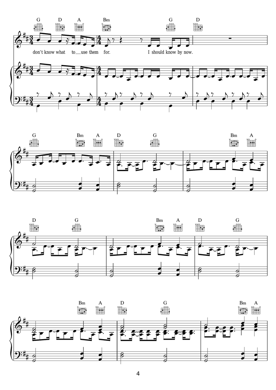 Whispers Whispers Piano, Vocal scores gallery preview page 4
