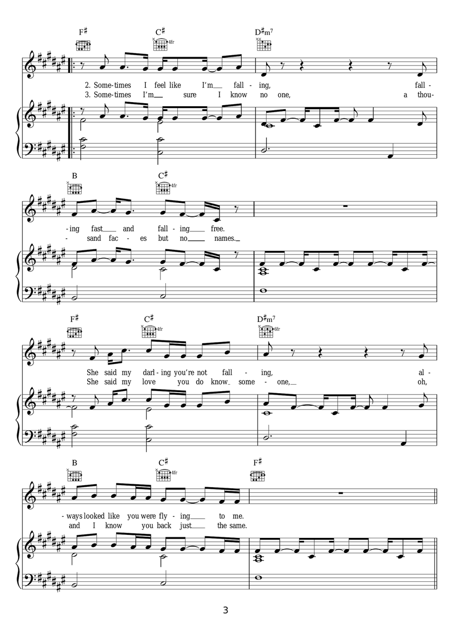 Rolling Stone Rolling Stone Piano, Vocal scores gallery preview page 3