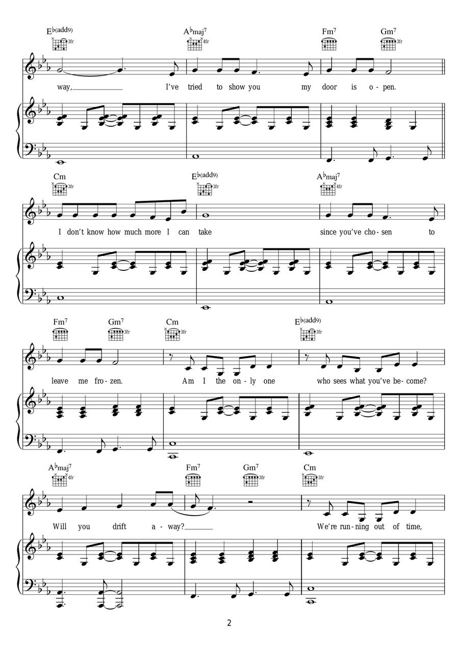 Extraordinary (featuring Sharna Bass) Piano, Vocal scores gallery preview page 2