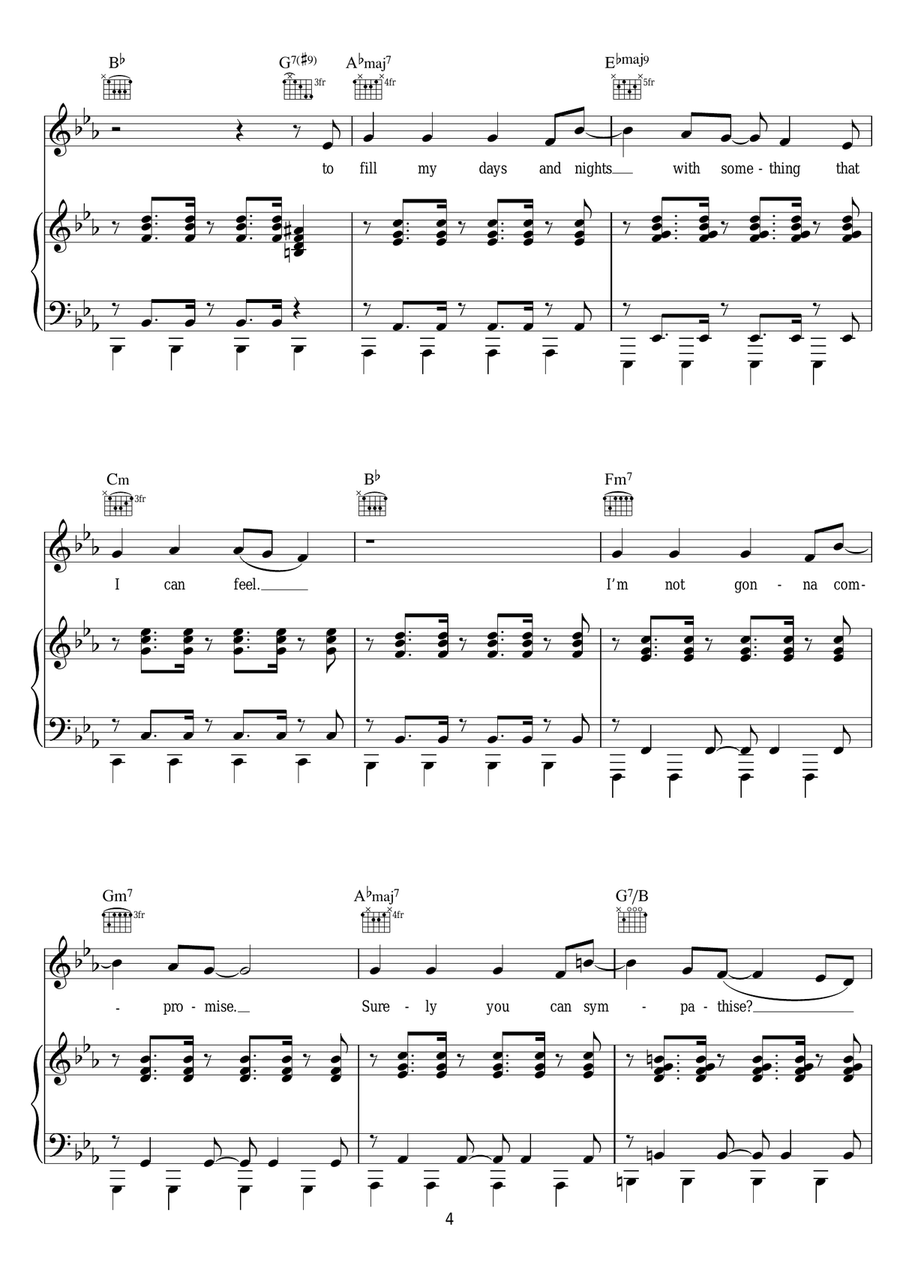 Extraordinary (featuring Sharna Bass) Piano, Vocal scores gallery preview page 4