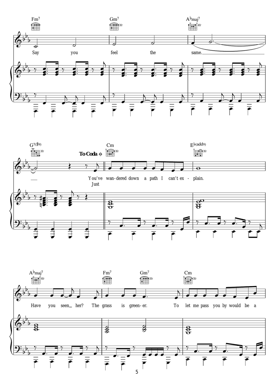 Extraordinary (featuring Sharna Bass) Piano, Vocal scores gallery preview page 5