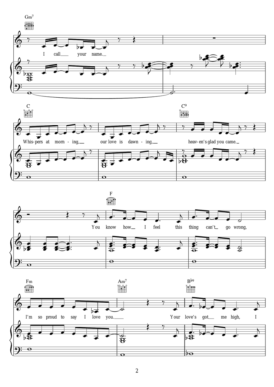I Just Can't Stop Loving You Piano, Vocal scores gallery preview page 2