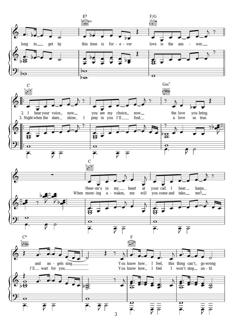 I Just Can't Stop Loving You Piano, Vocal scores gallery preview page 3