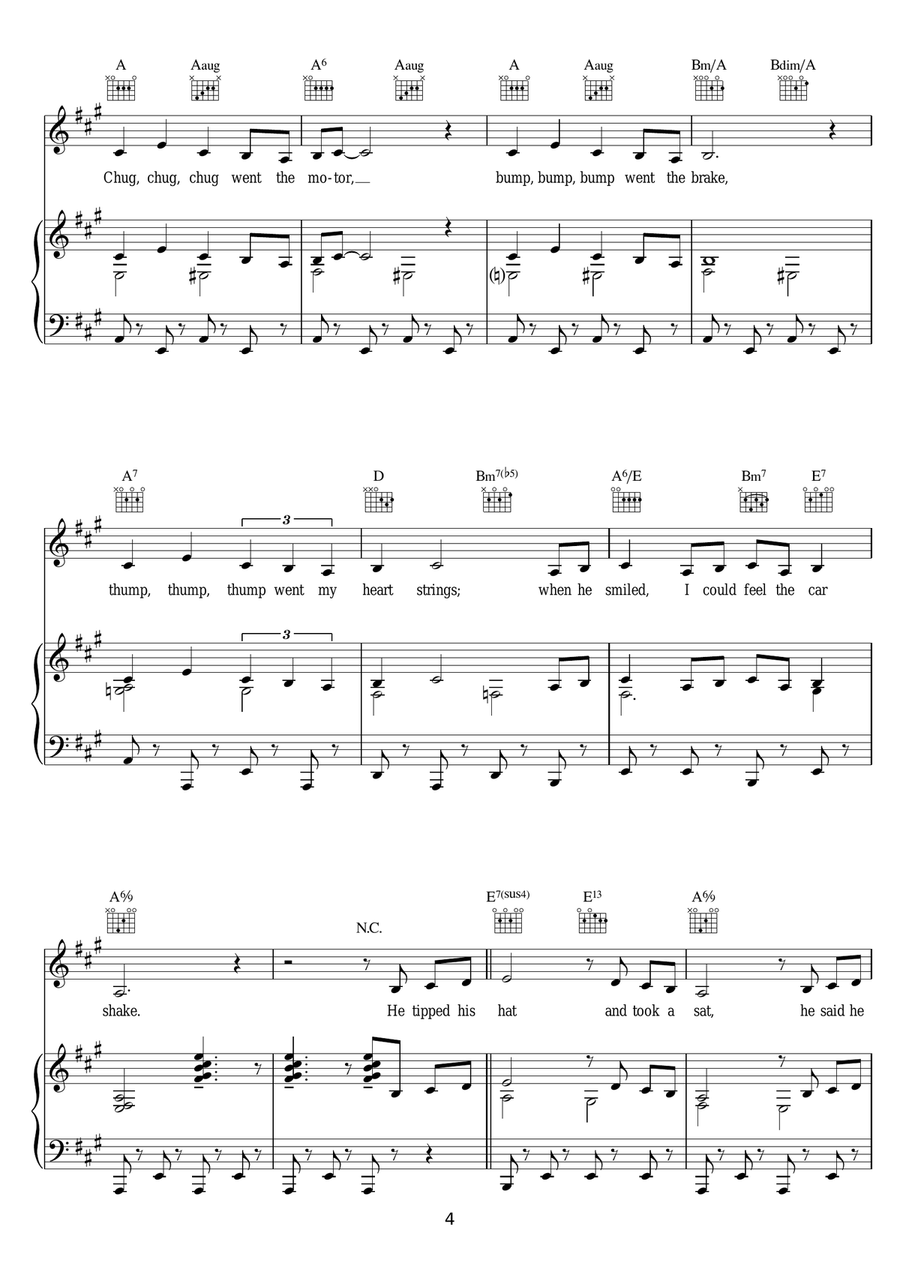 The Trolley Song (from 'Meet Me In St. Louis') Piano, Vocal scores gallery preview page 4