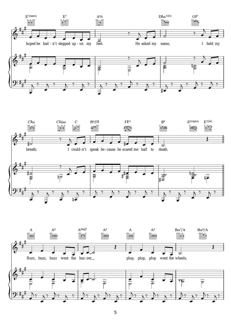 The Trolley Song (from 'Meet Me In St. Louis') Piano, Vocal scores gallery preview page 5