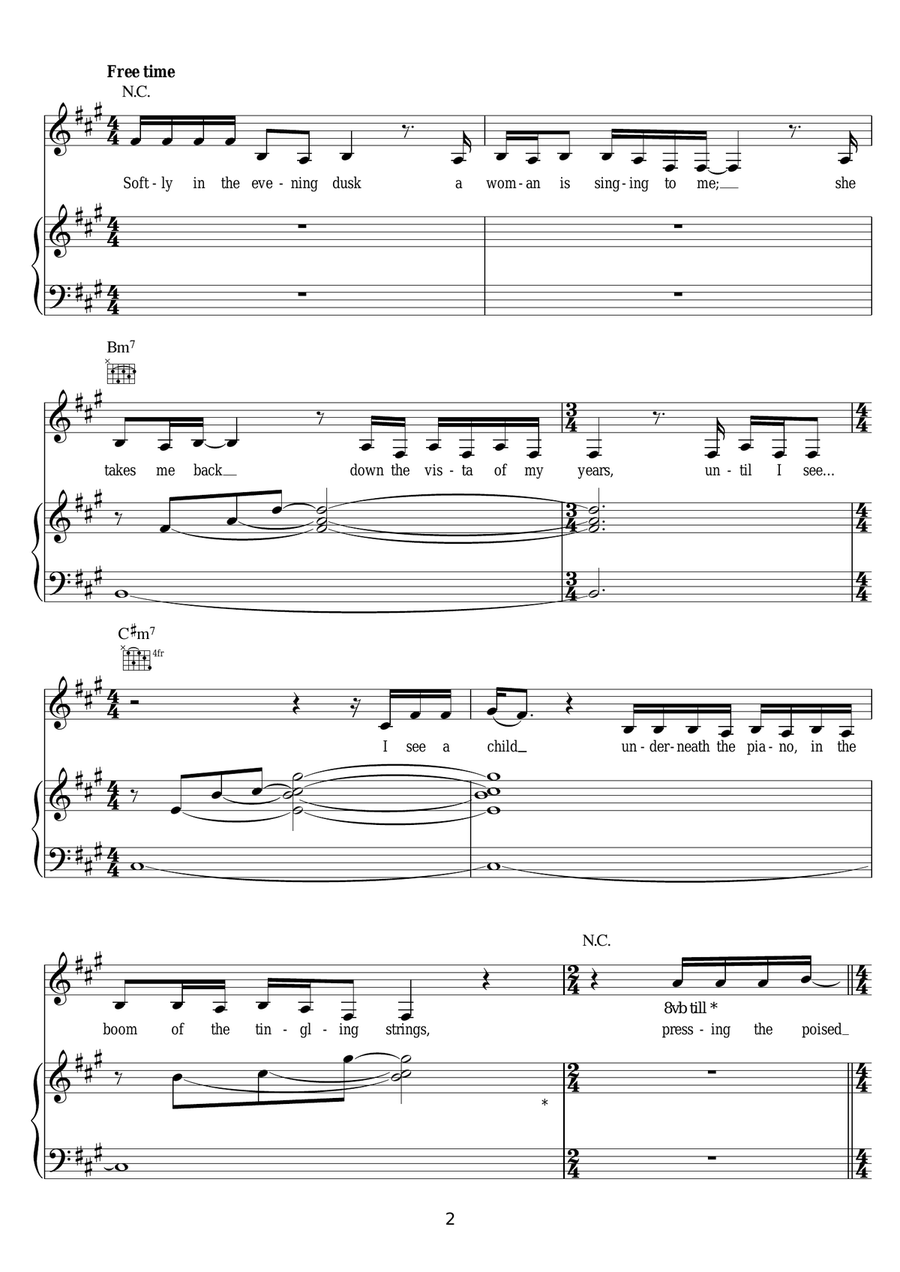 Cucurucu Cucurucu Piano, Vocal scores gallery preview page 2