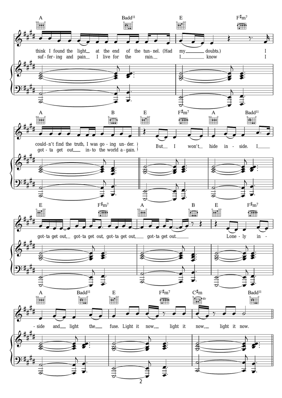 Cannonball Cannonball Piano, Vocal scores gallery preview page 2