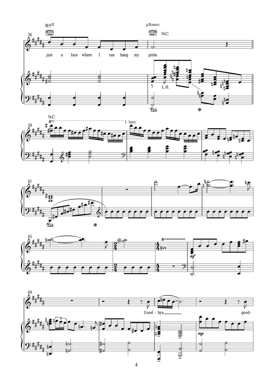Trilogy Trilogy Piano, Vocal scores gallery preview page 4