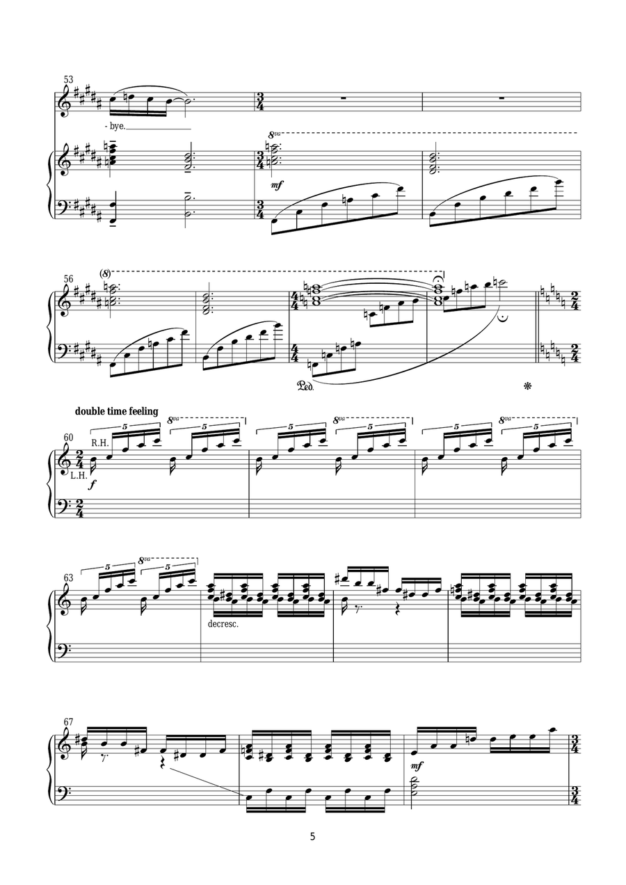 Trilogy Trilogy Piano, Vocal scores gallery preview page 5