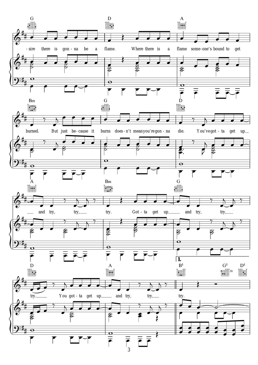 Try Piano, Vocal scores gallery preview page 3
