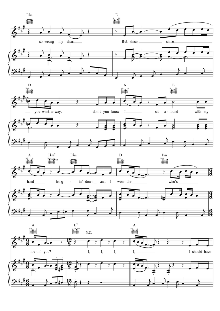 Who's Lovin' You Who's Lovin' You Piano, Vocal scores gallery preview page 2