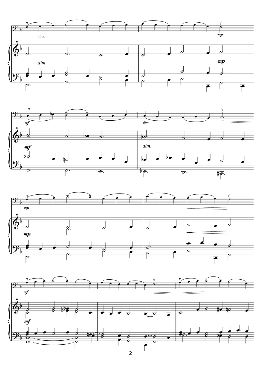 Pieds-En-L'air (from the Capriol Suite) Cello Solo scores gallery preview page 2