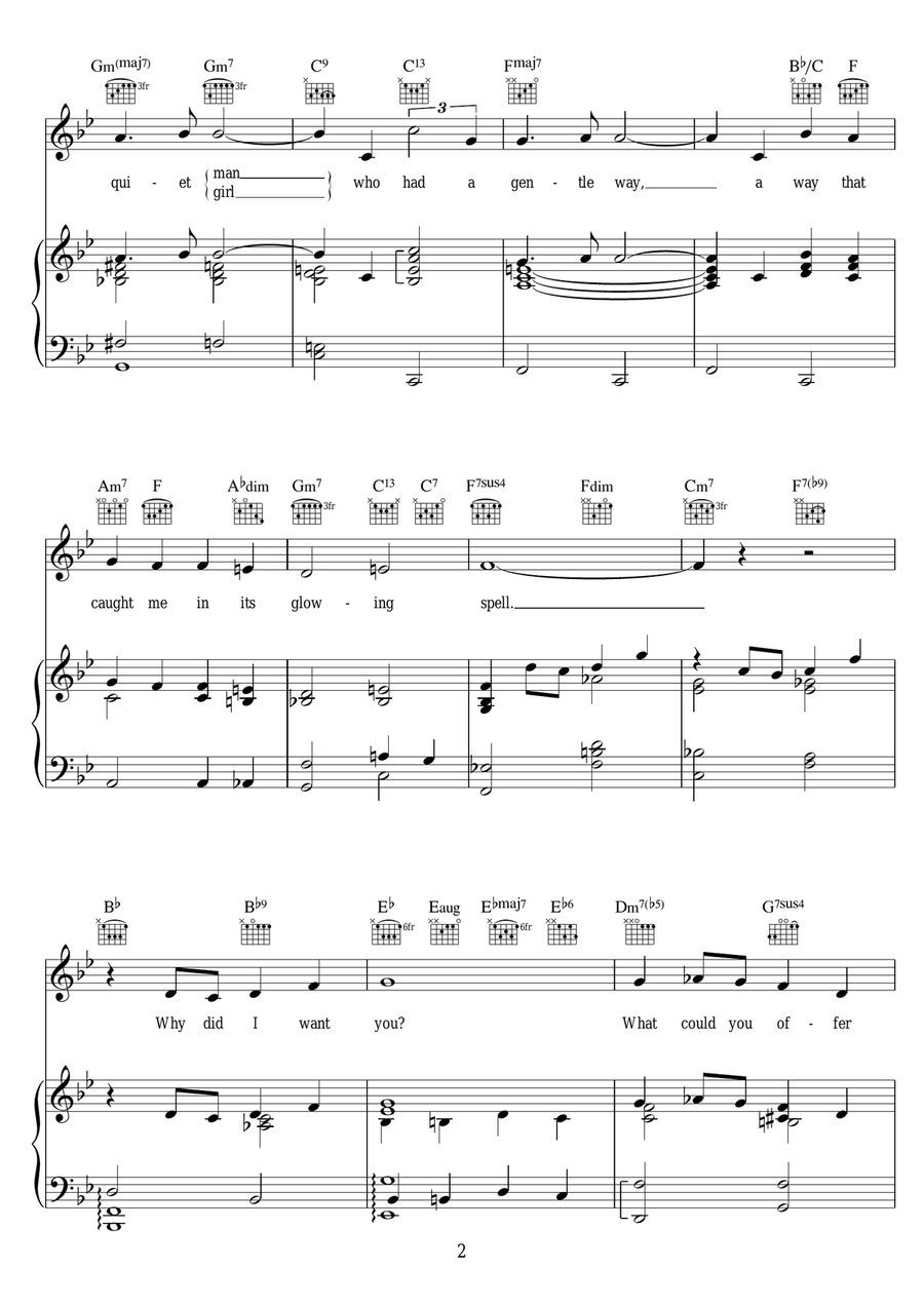 Why Did I Choose You? Why Did I Choose You? Piano, Vocal scores gallery preview page 2