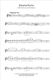 Besame Mucho (Kiss Me Much)