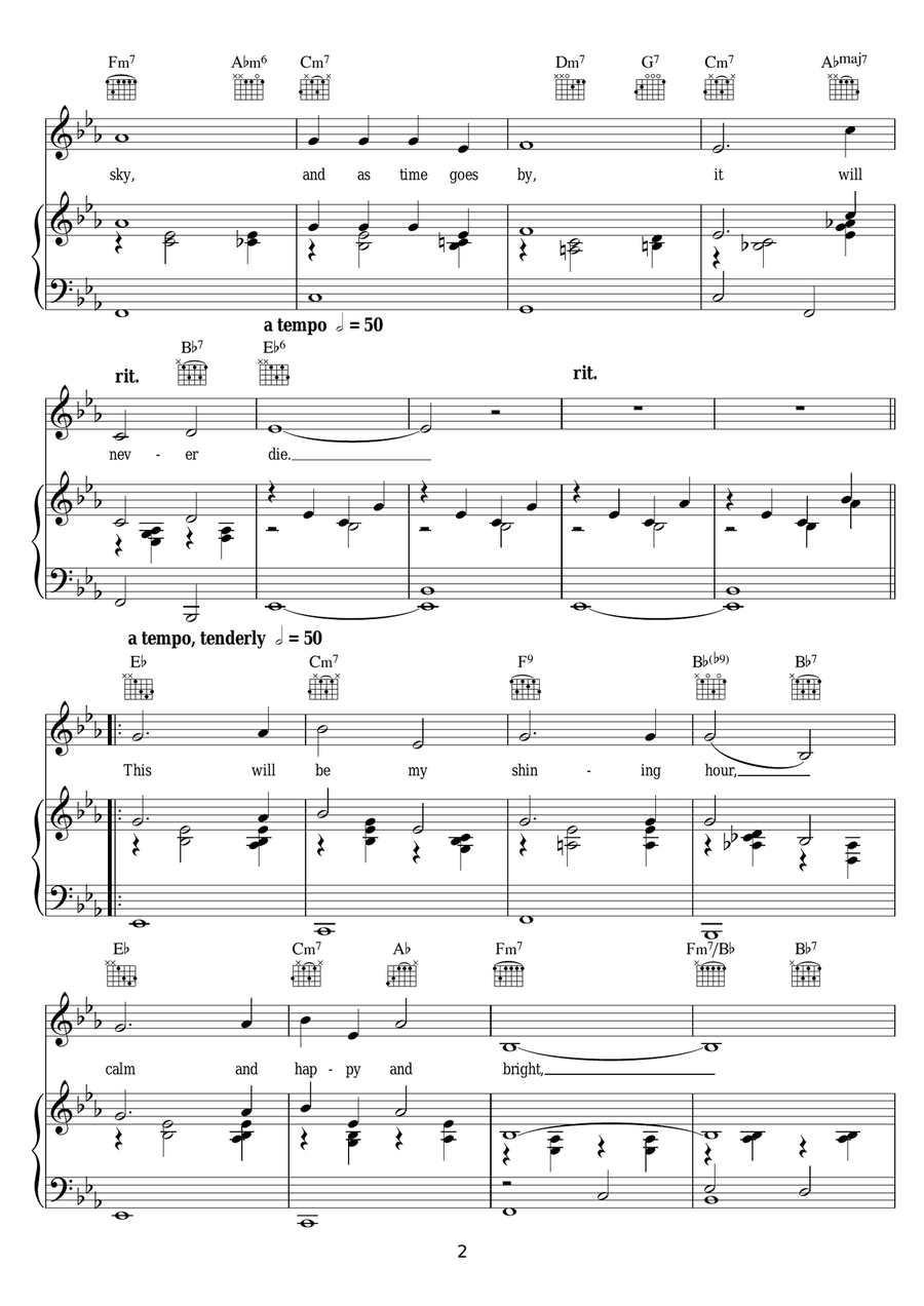 My Shining Hour My Shining Hour Piano, Vocal scores gallery preview page 2
