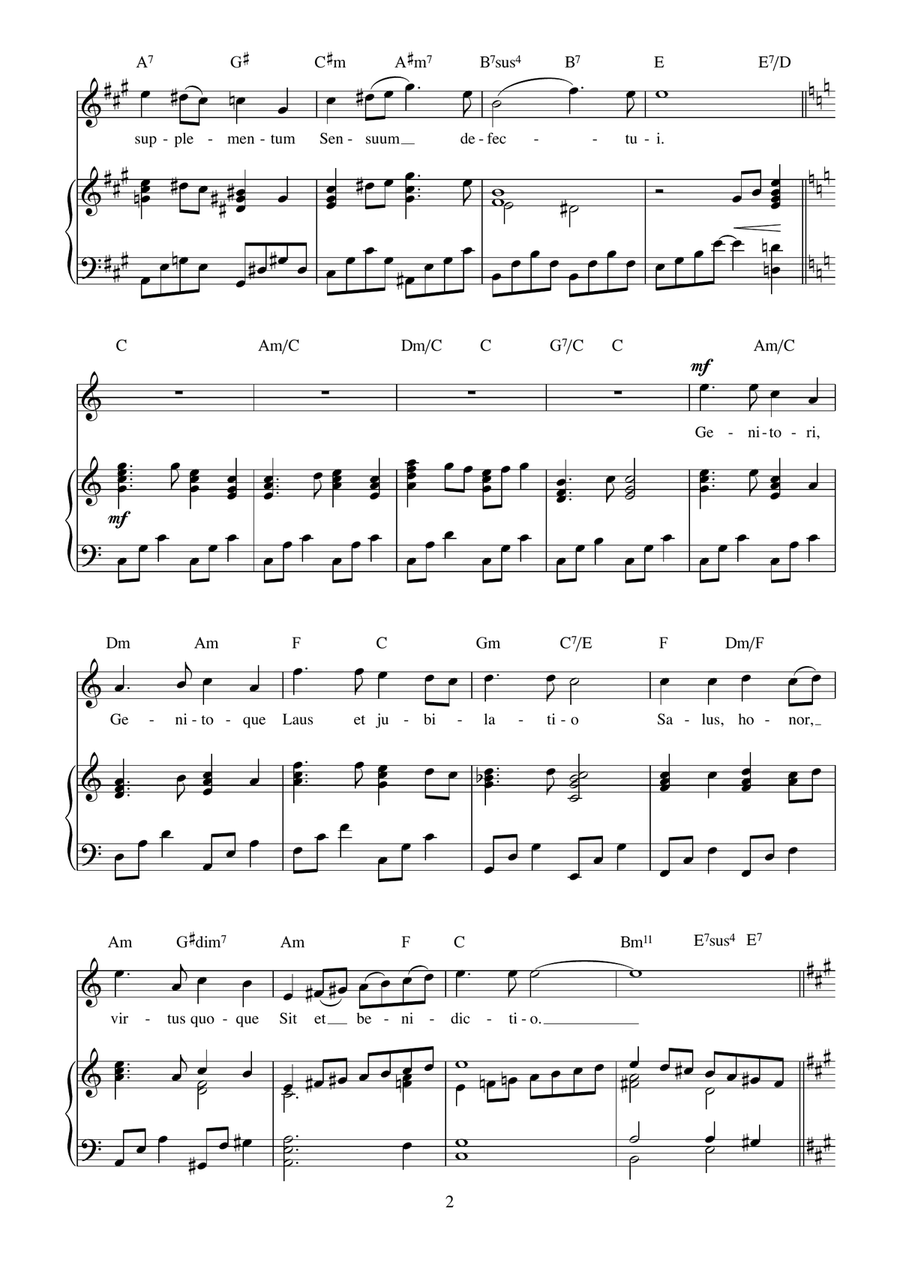 Tantum Ergo Tantum Ergo Piano, Vocal scores gallery preview page 2