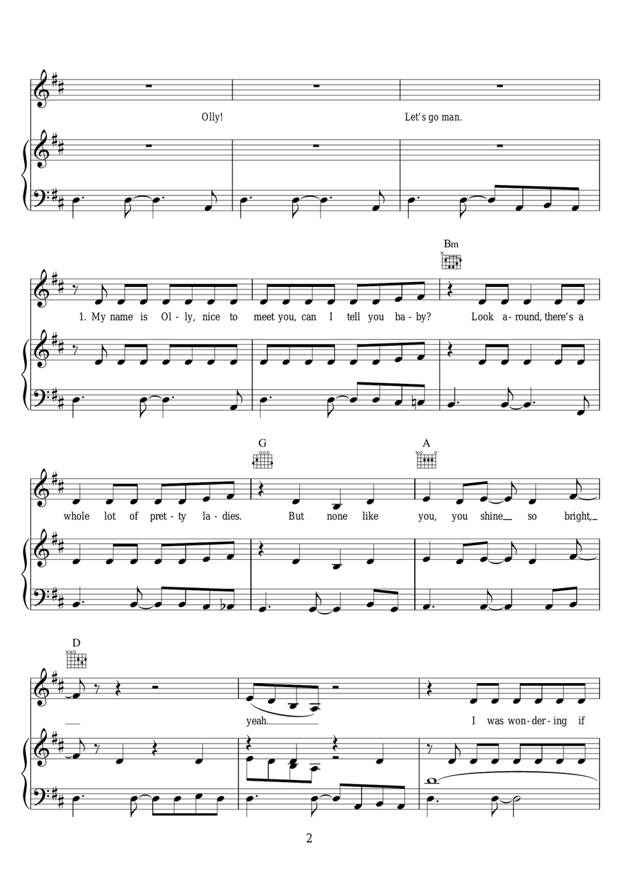 Dance With Me Tonight Dance With Me Tonight Piano, Vocal scores gallery preview page 2