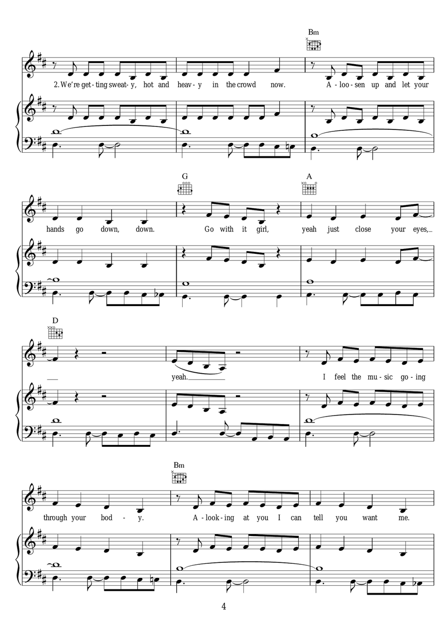 Dance With Me Tonight Dance With Me Tonight Piano, Vocal scores gallery preview page 4