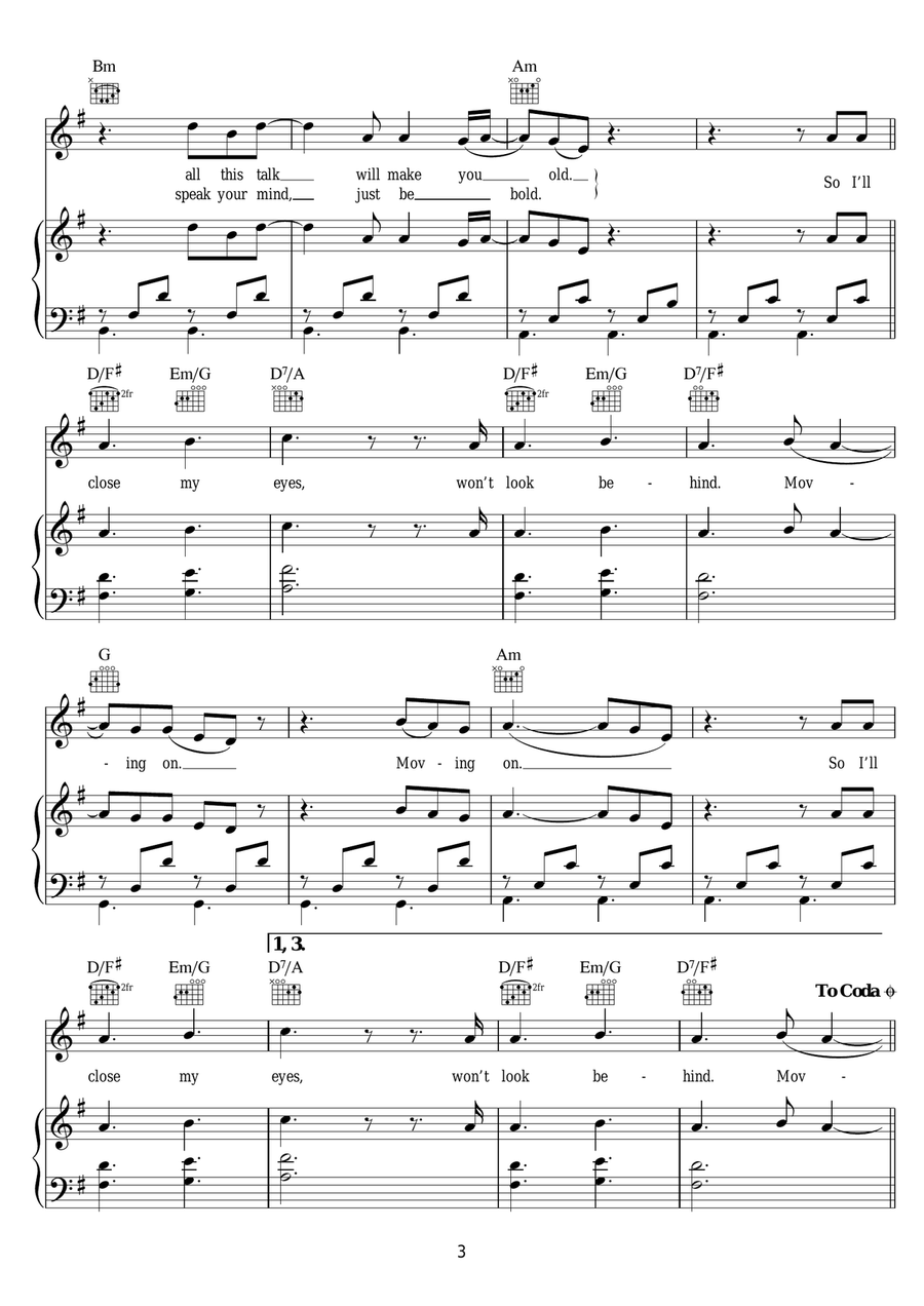 Home Again Home Again Piano, Vocal scores gallery preview page 3