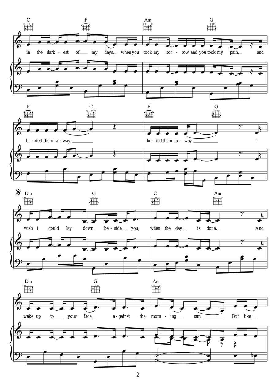 Hiding My Heart Hiding My Heart Piano, Vocal scores gallery preview page 2