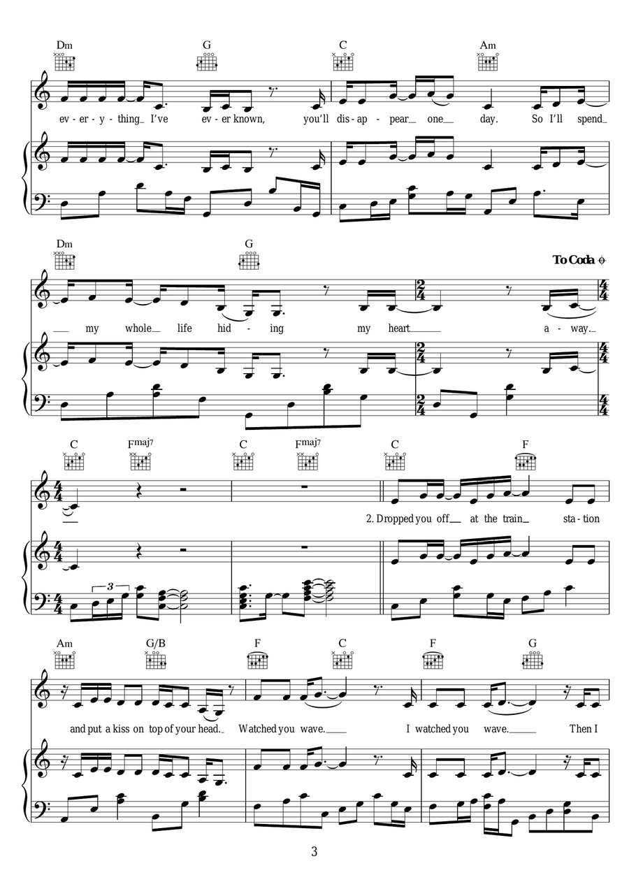 Hiding My Heart Hiding My Heart Piano, Vocal scores gallery preview page 3