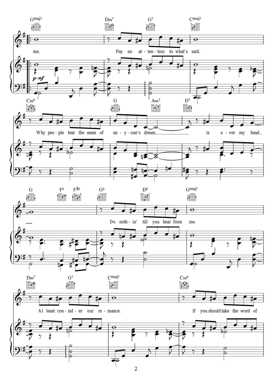 Do Nothin' Till You Hear From Me Piano, Vocal scores gallery preview page 2