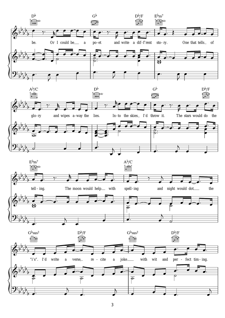 Who I'd Be (from 'Shrek The Musical') Piano, Vocal scores gallery preview page 3