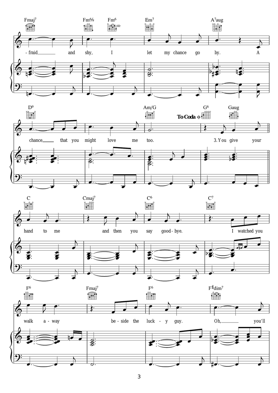 You Don't Know Me Piano, Vocal scores gallery preview page 3