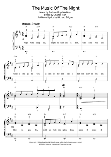 The Music Of The Night (from The Phantom Of The Opera)