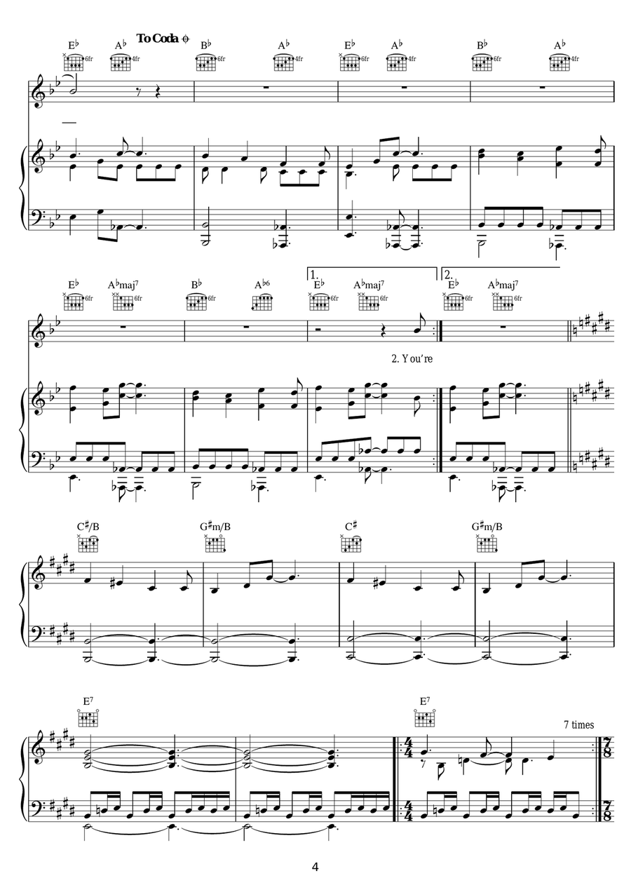 Dance On A Volcano Dance On A Volcano Piano, Vocal scores gallery preview page 4
