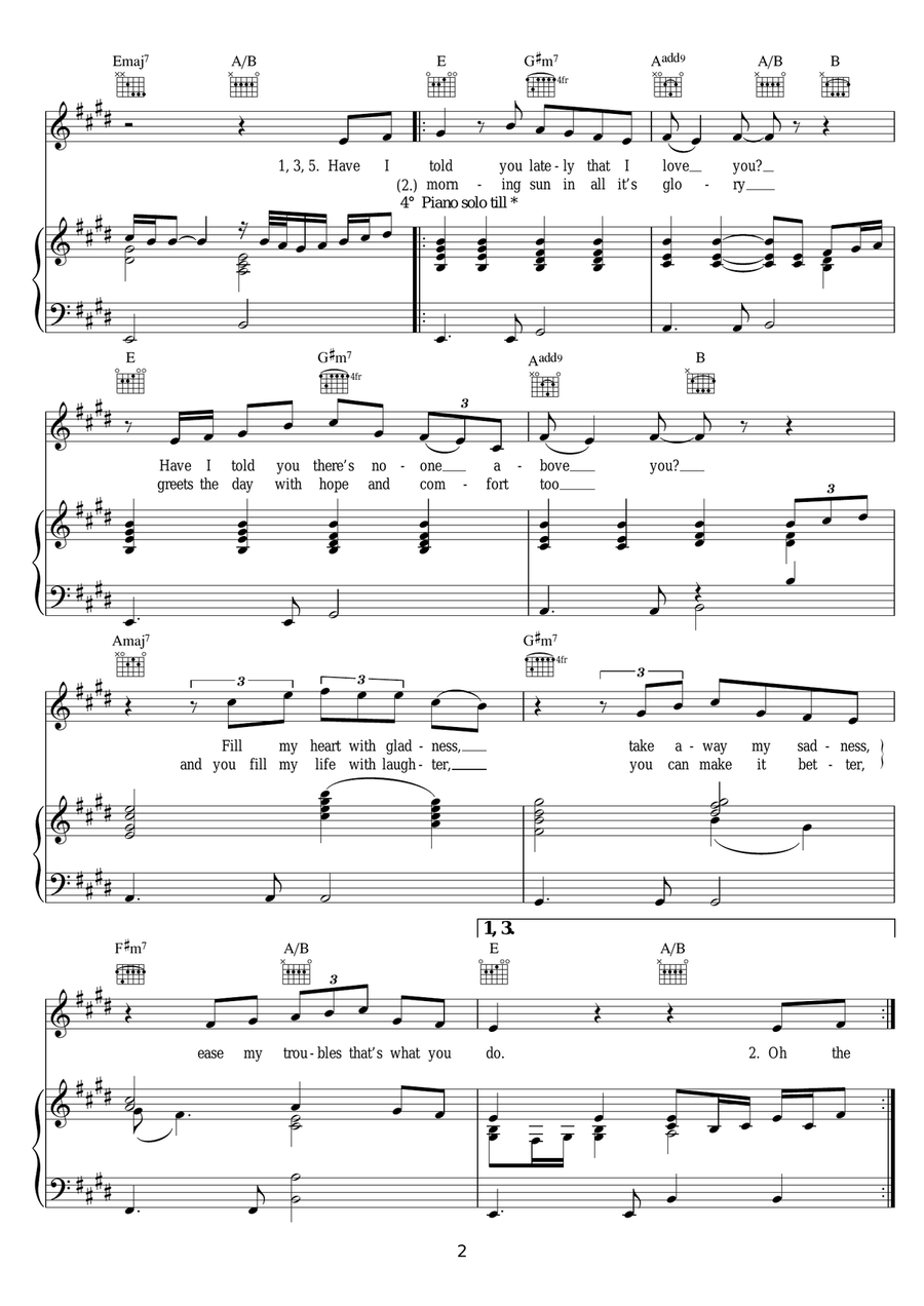 Have I Told You Lately Have I Told You Lately Piano, Vocal scores gallery preview page 2