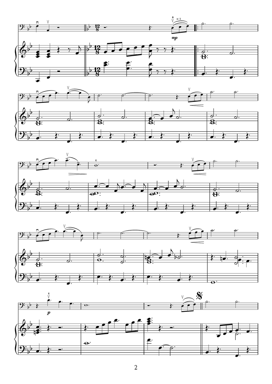 Getting To Know You (from The King And I) Cello Solo scores gallery preview page 2