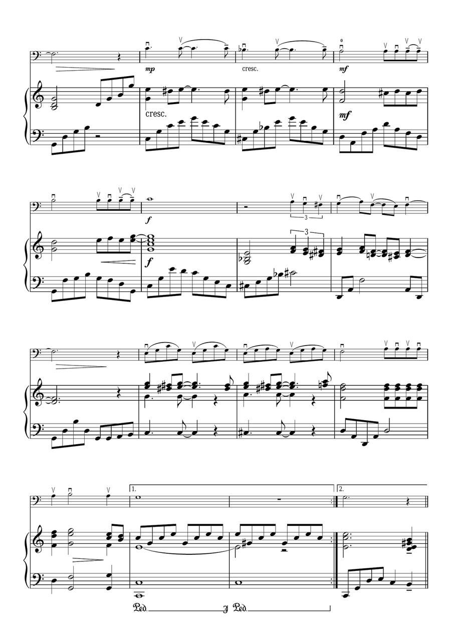 The Last Night Of The World (from Miss Saigon) Cello Solo scores gallery preview page 3