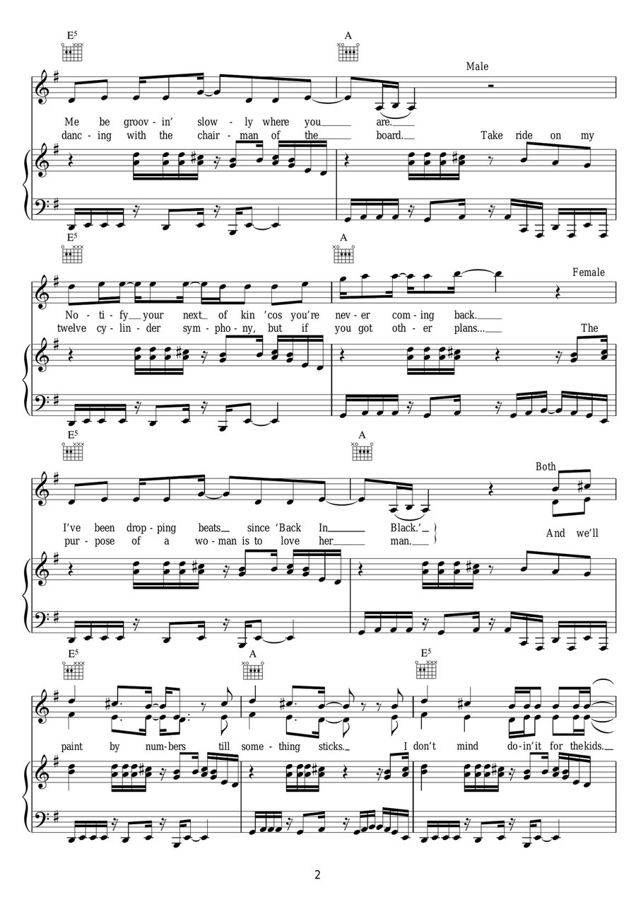 Kids Piano, Vocal scores gallery preview page 2