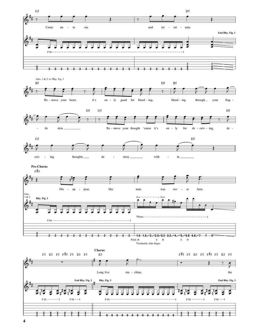 Spit Out The Bone Acoustic Guitar scores gallery preview page 4