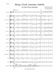 Bring a Torch, Jeannette, Isabella - for Solo Flute and Elementary Band