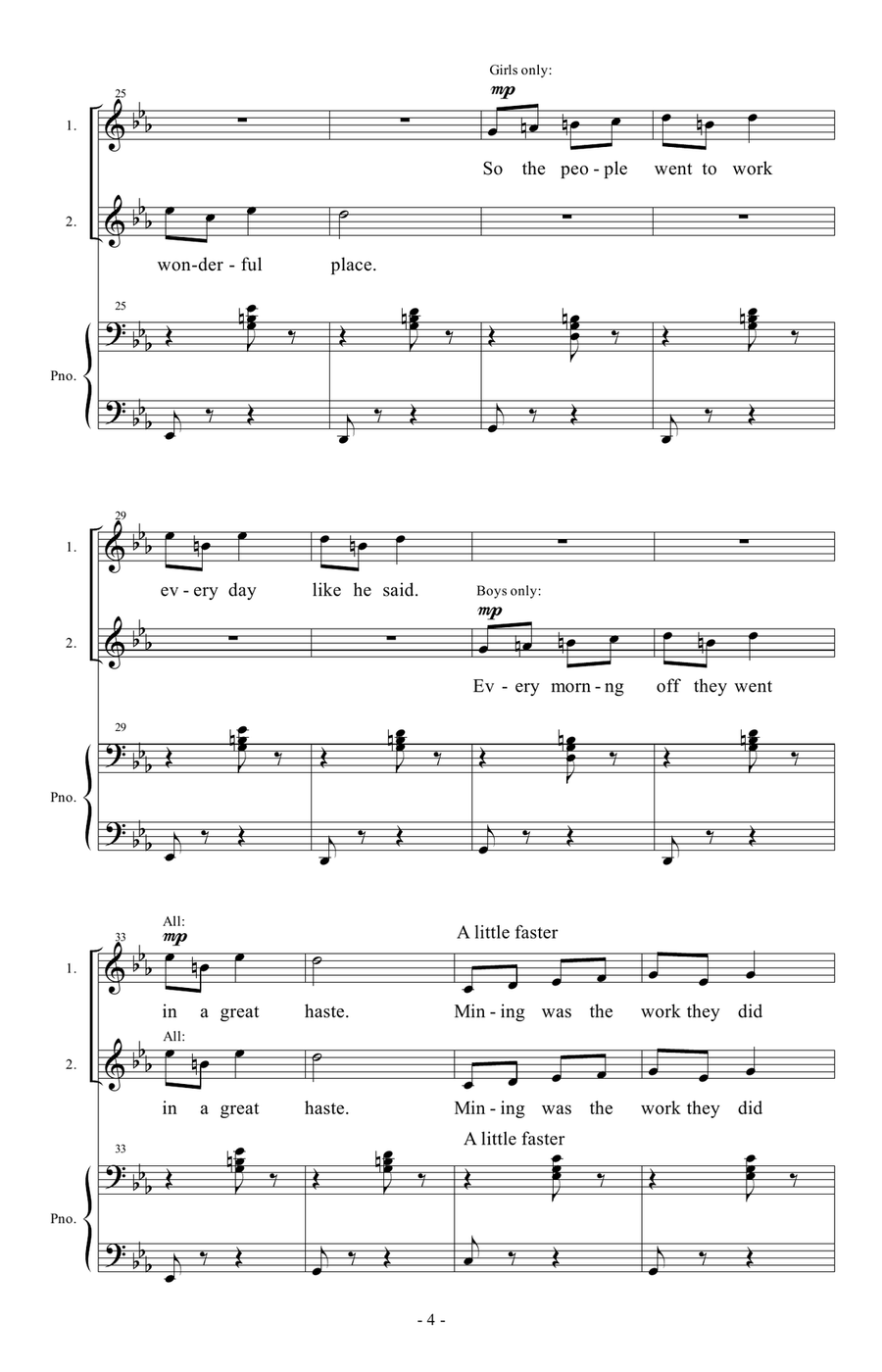 In the Hall of the Mountain King 2-Part scores gallery preview page 4