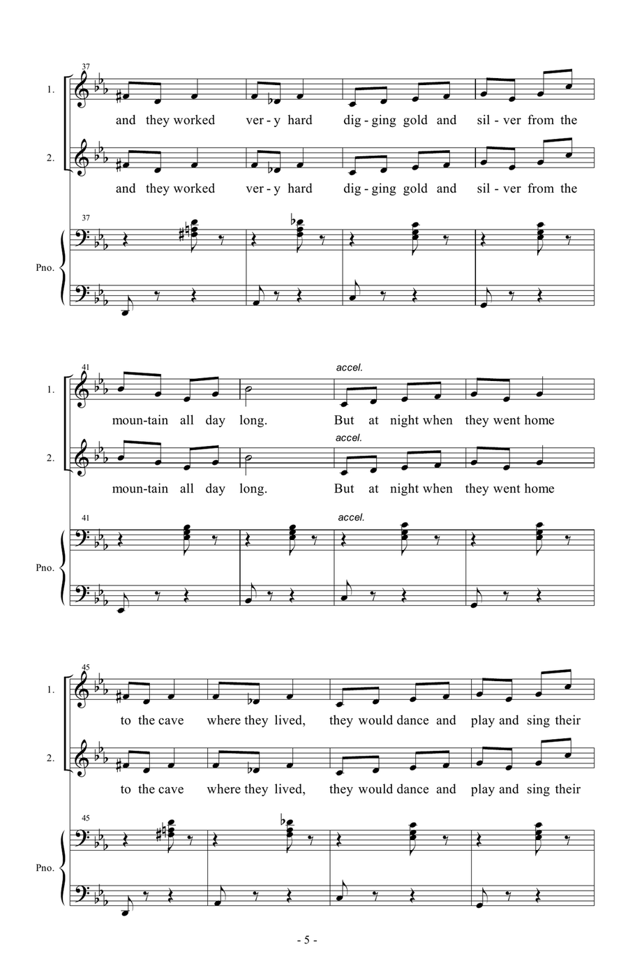 In the Hall of the Mountain King 2-Part scores gallery preview page 5