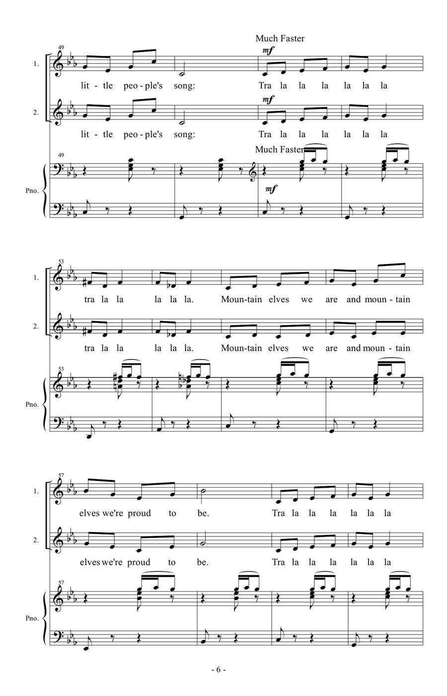 In the Hall of the Mountain King 2-Part scores gallery preview page 6
