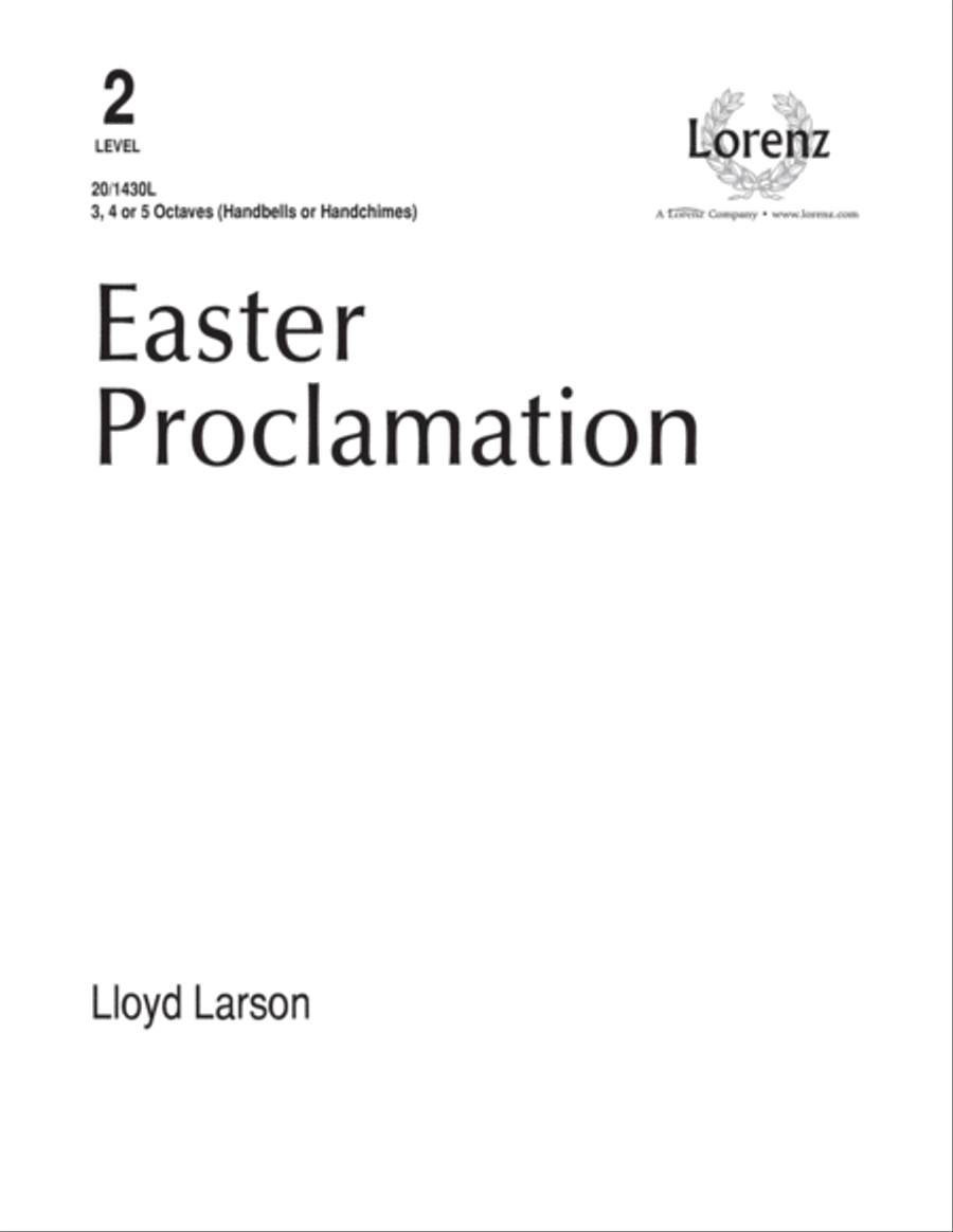 Easter Proclamation (Digital Download) 5-Octaves scores gallery preview page 1