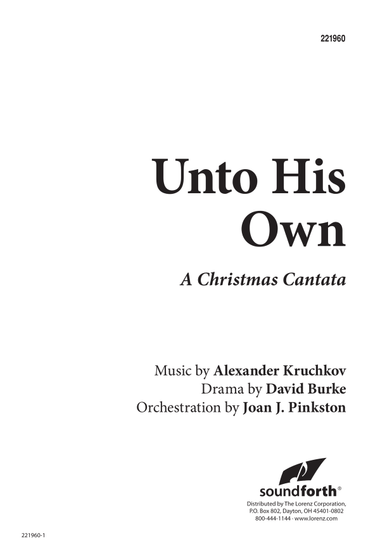 Unto His Own (Digital Download)