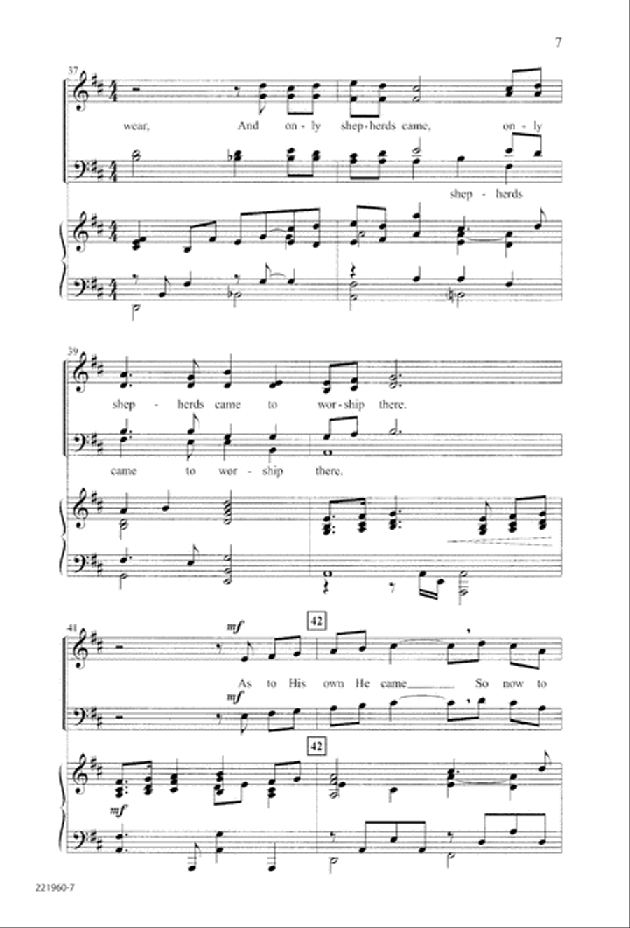 Unto His Own (Digital Download) 4-Part scores gallery preview page 11