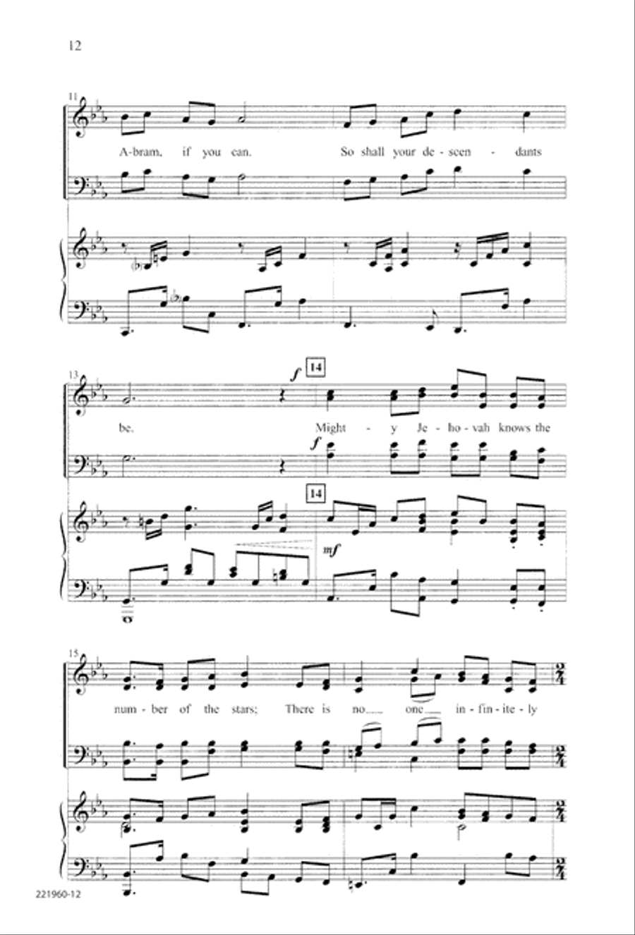 Unto His Own (Digital Download) 4-Part scores gallery preview page 16