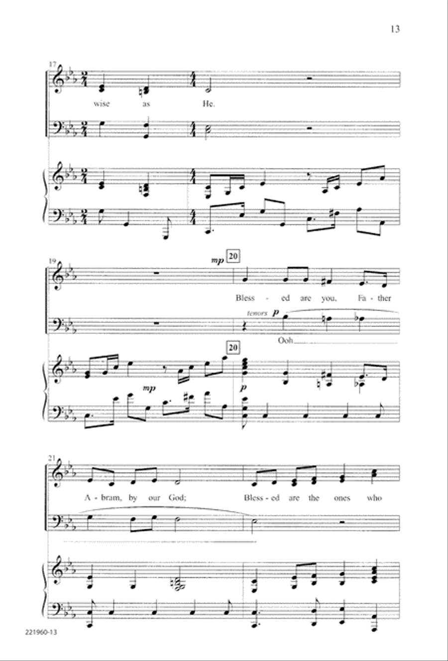 Unto His Own (Digital Download) 4-Part scores gallery preview page 17