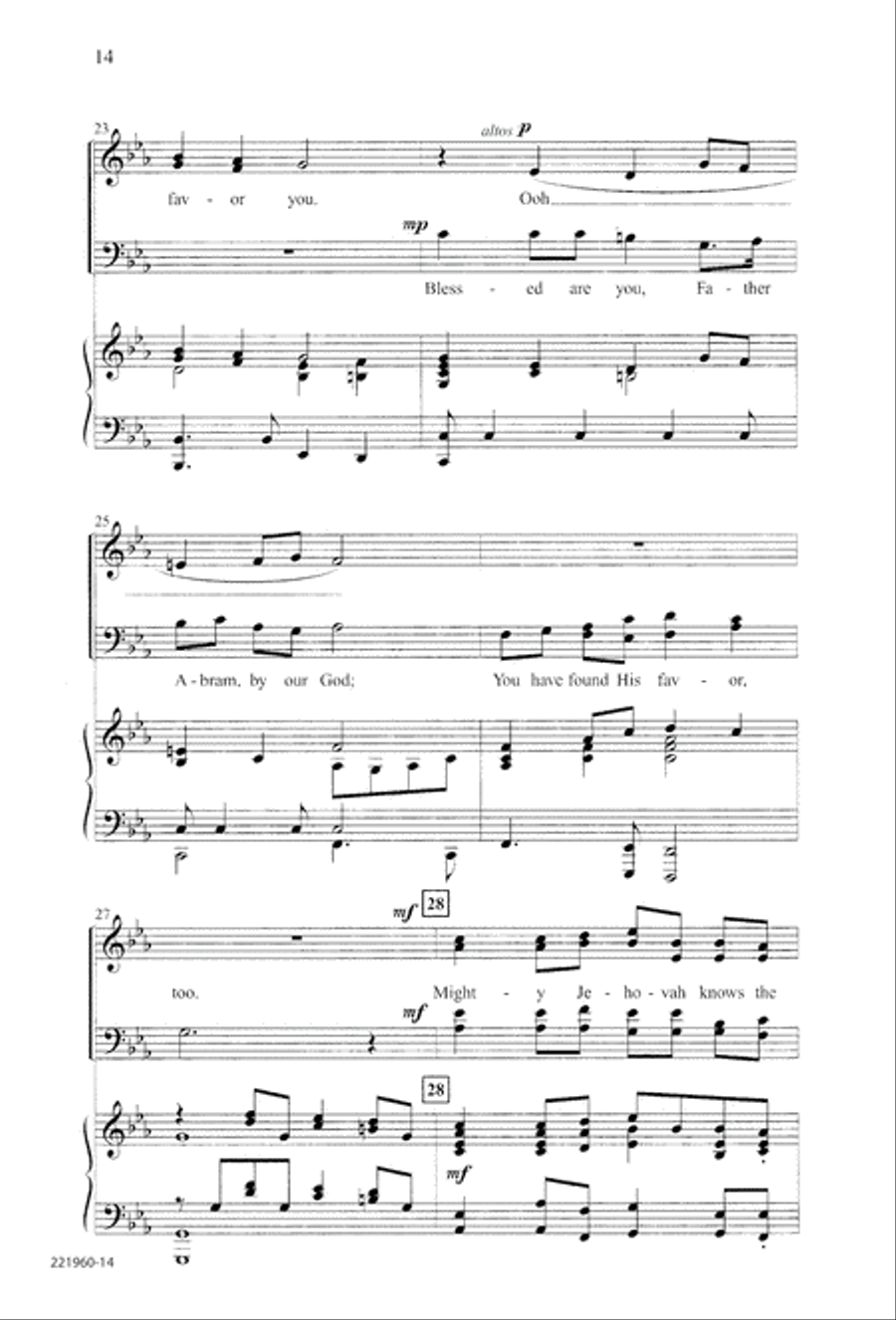 Unto His Own (Digital Download) 4-Part scores gallery preview page 18