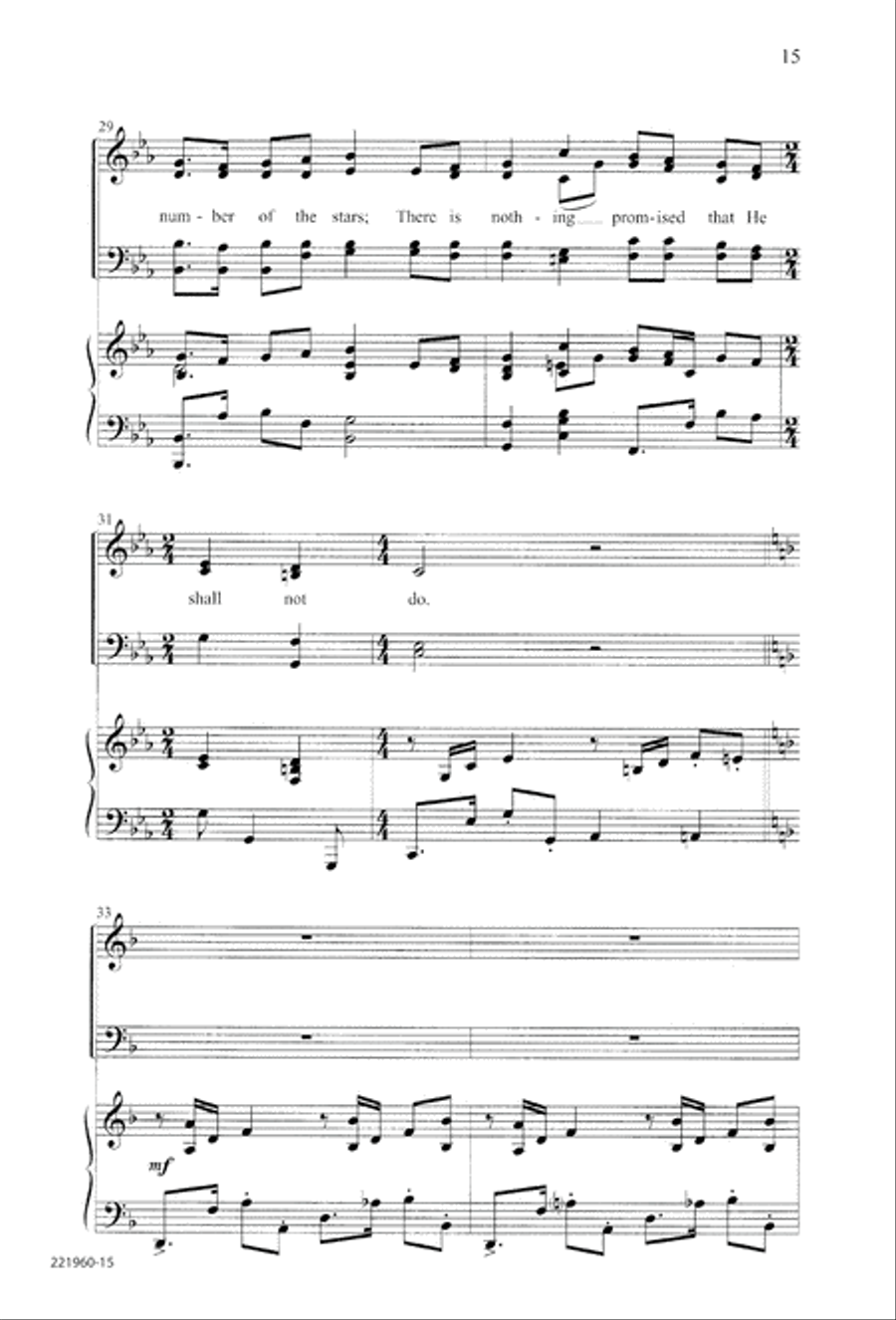 Unto His Own (Digital Download) 4-Part scores gallery preview page 19