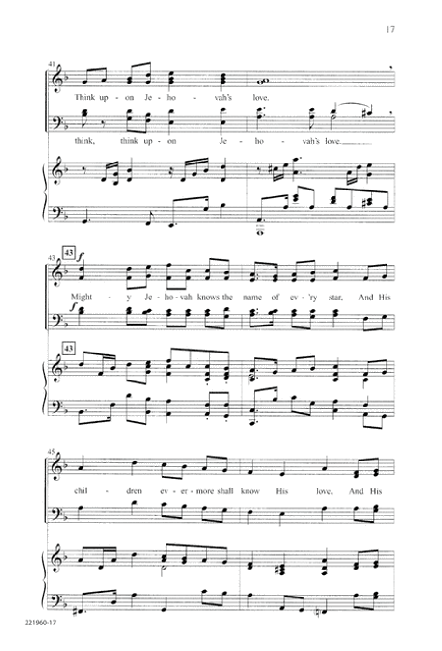 Unto His Own (Digital Download) 4-Part scores gallery preview page 21