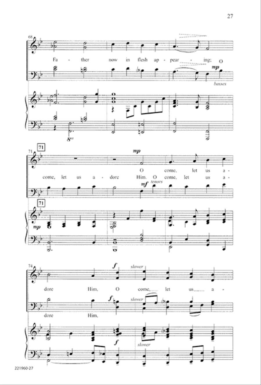 Unto His Own (Digital Download) 4-Part scores gallery preview page 31