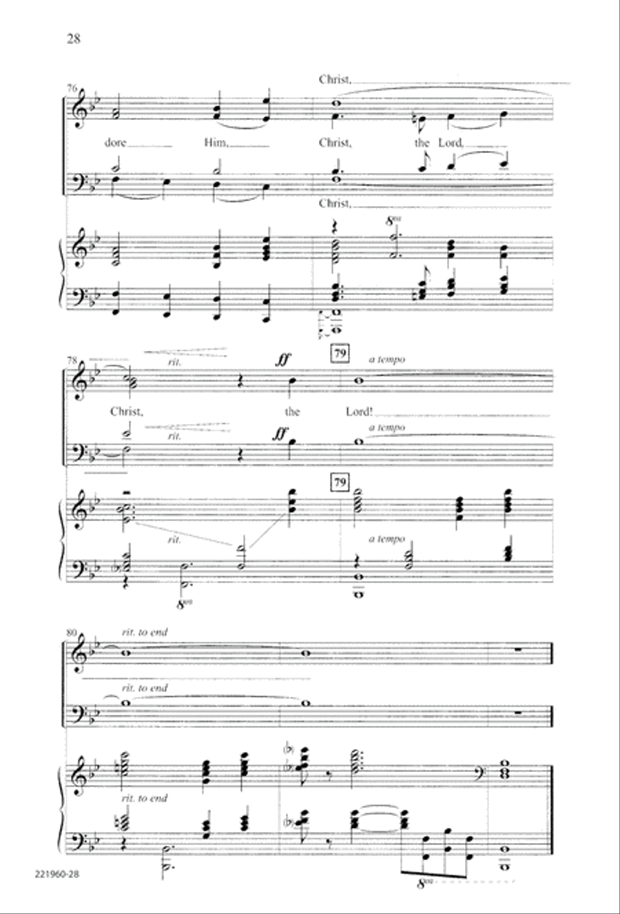 Unto His Own (Digital Download) 4-Part scores gallery preview page 32